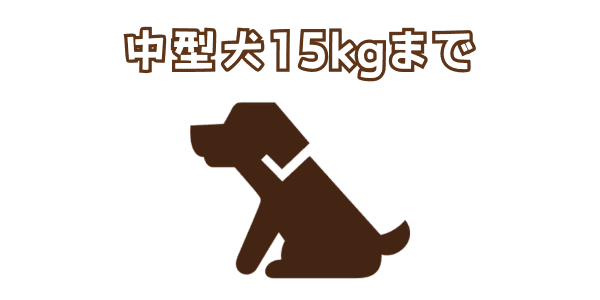 中型犬15kgまで