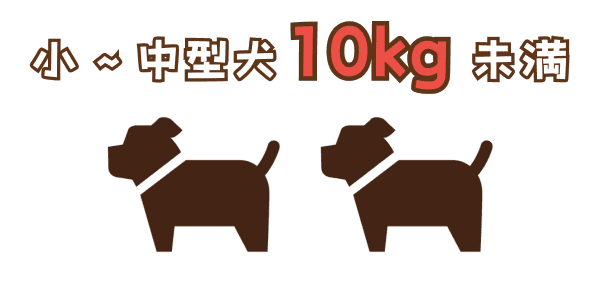 小〜中型犬10kg未満