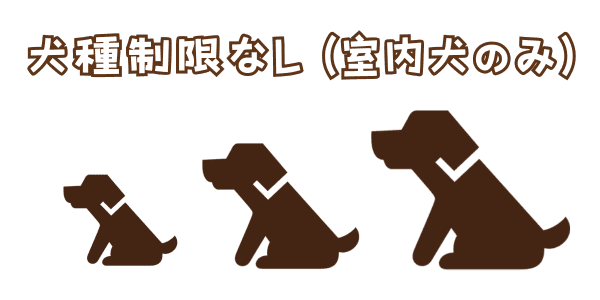 犬種制限なし（室内犬のみ）