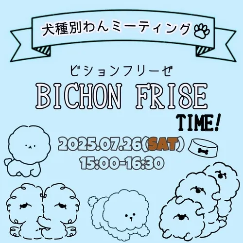 犬種別わんミーティング BICHON FRISE TIME!