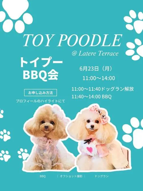 トイプーBBQ会