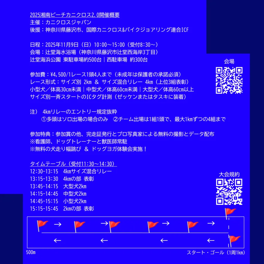 ドッグマラソン2025 湘南ビーチカニクロス2.0