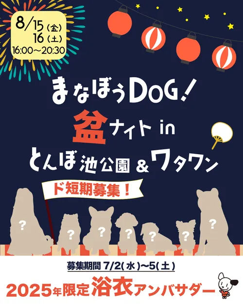 まなぼうDOD!盆ナイト in とんぼ池公園&ワタワン