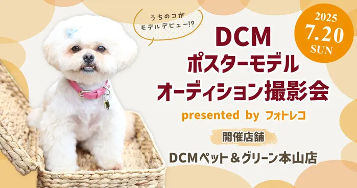 DCM ポスターモデル オーディション撮影会