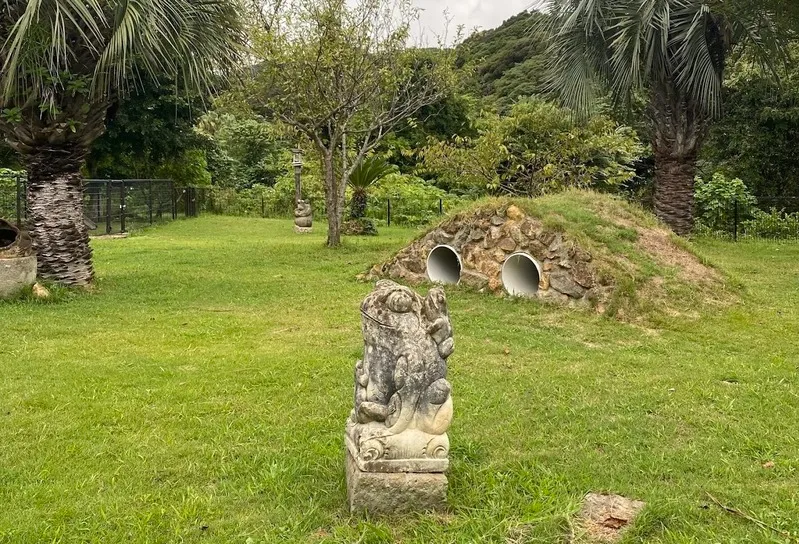 愛犬と癒しのアジアンリゾート 海宿 太陽人の屋外ドッグラン