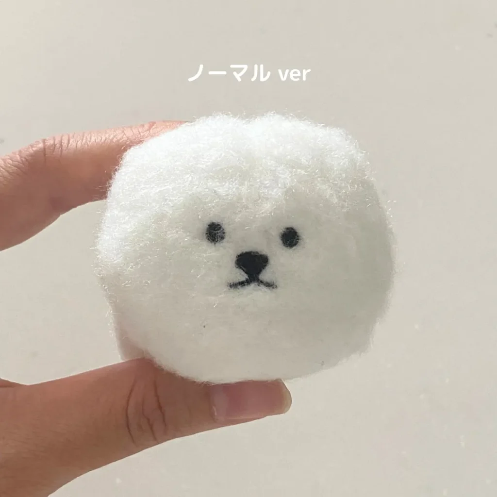 てのひらサイズのビションフリーゼ ぬいぐるみ ノーマル