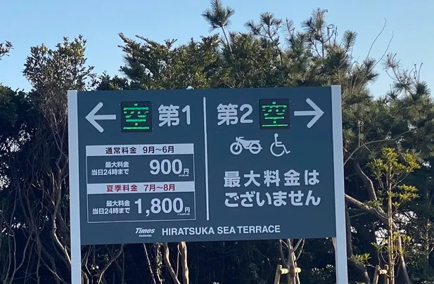 ひらつかシーテラス 駐車場