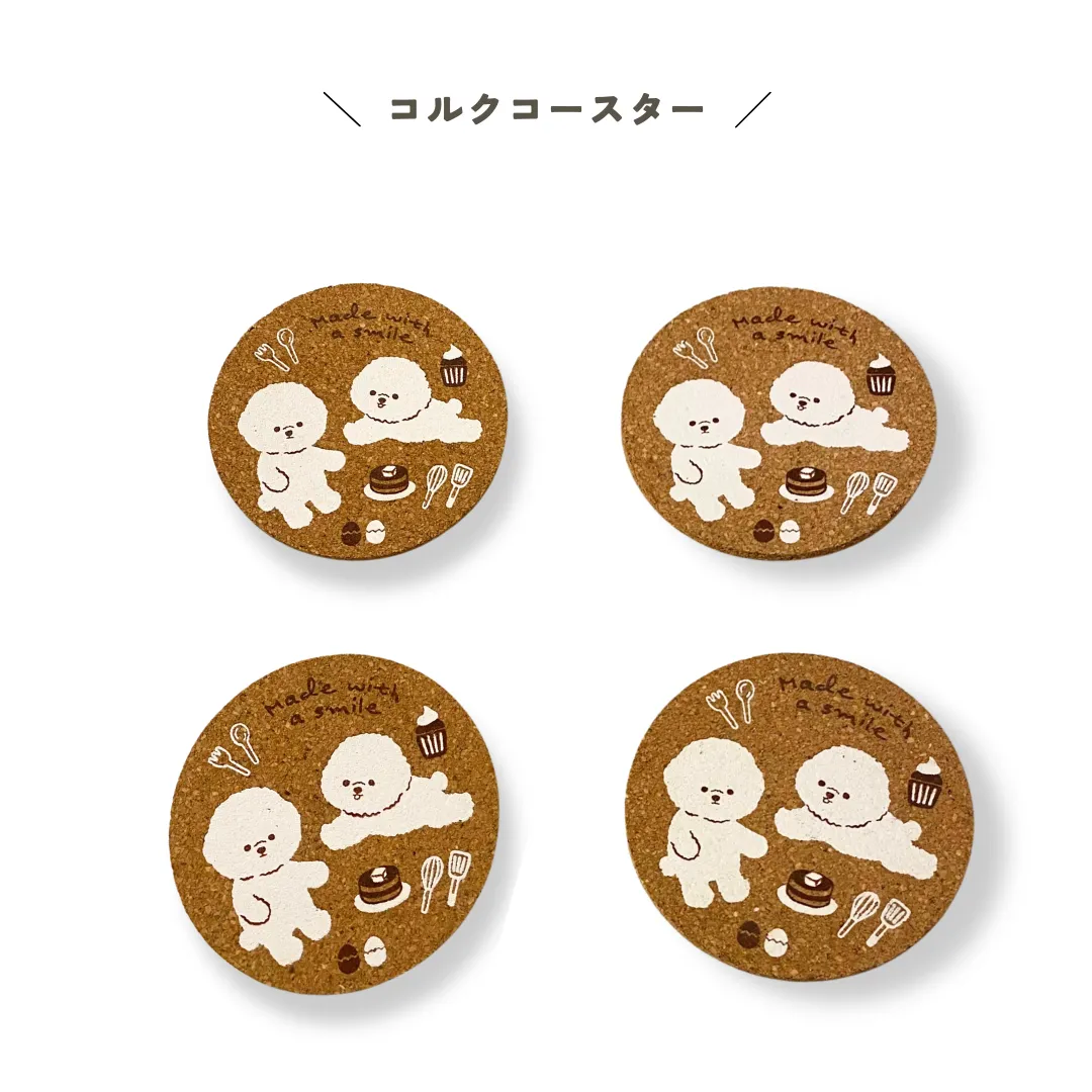 illusie300　ビション　コルクコースター